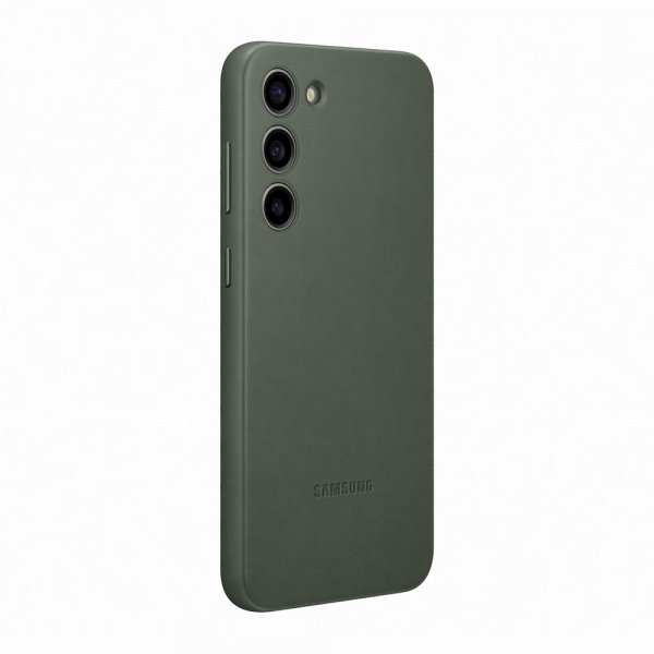 Samsung Original Galaxy S23 Plus Deksel Leather Cover Grønn