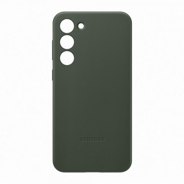 Samsung Original Galaxy S23 Plus Deksel Leather Cover Grønn