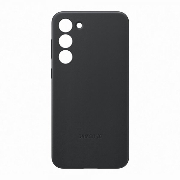 Samsung Original Galaxy S23 Plus Deksel Leather Cover Svart