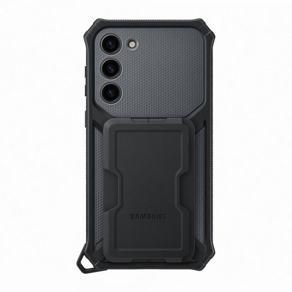 Samsung Original Galaxy S23 Plus Deksel Rugged Gadget Case Svart