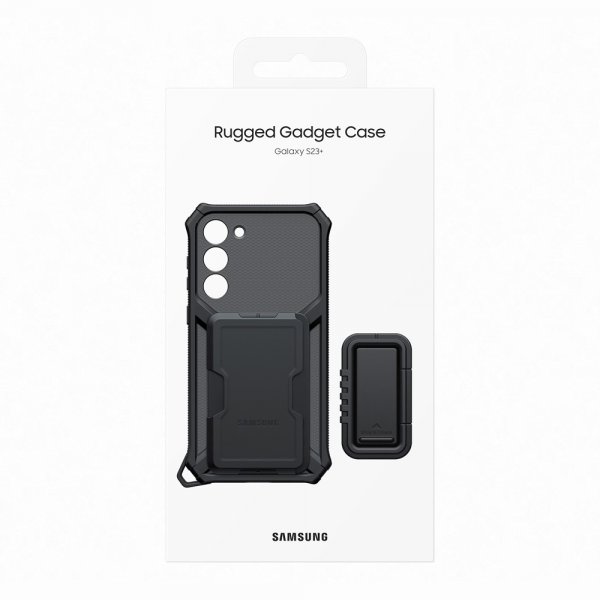 Samsung Original Galaxy S23 Plus Deksel Rugged Gadget Case Svart