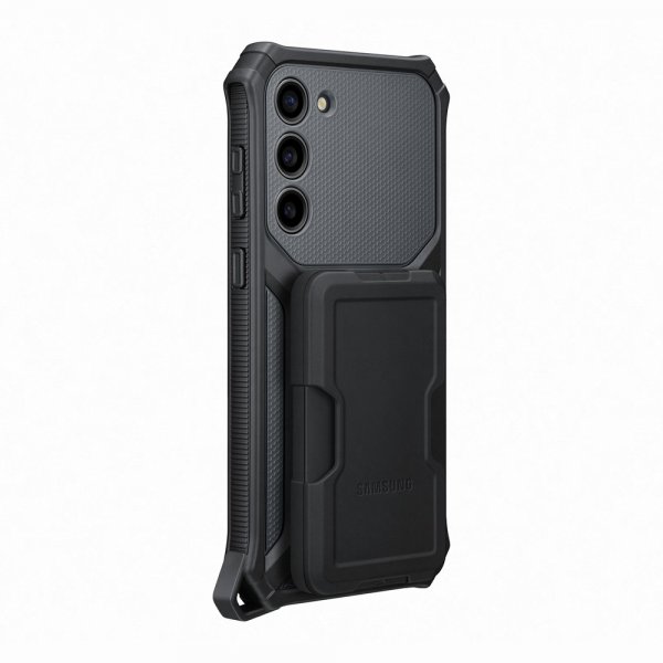 Samsung Original Galaxy S23 Plus Deksel Rugged Gadget Case Svart