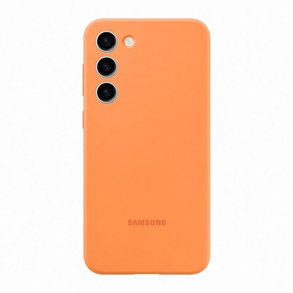 Samsung Original Galaxy S23 Plus Deksel Silicone Cover Oransje