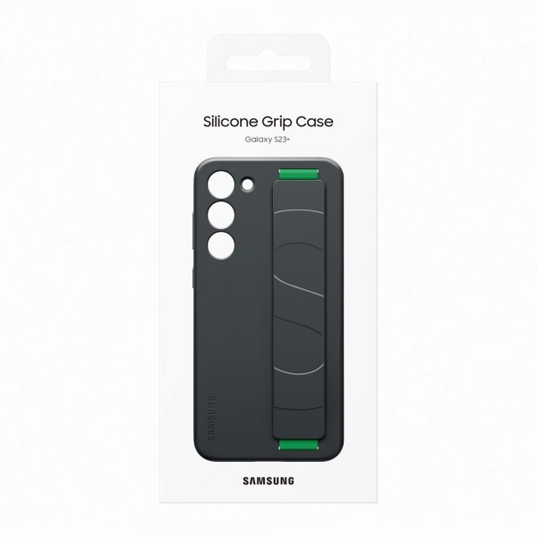 Samsung Original Galaxy S23 Plus Deksel Silicone Grip Case Svart