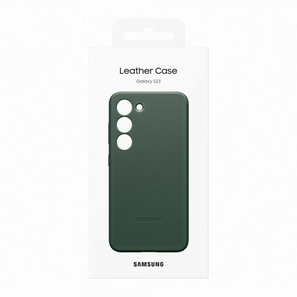 Samsung Original Galaxy S23 Deksel Leather Cover Grønn
