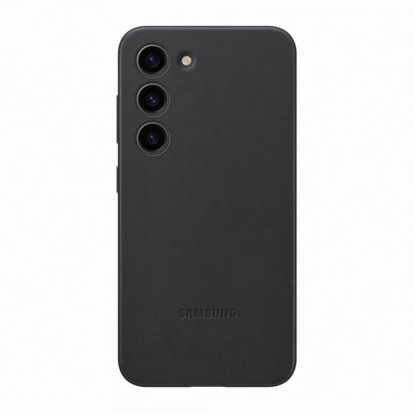 Samsung Original Galaxy S23 Deksel Leather Case Svart