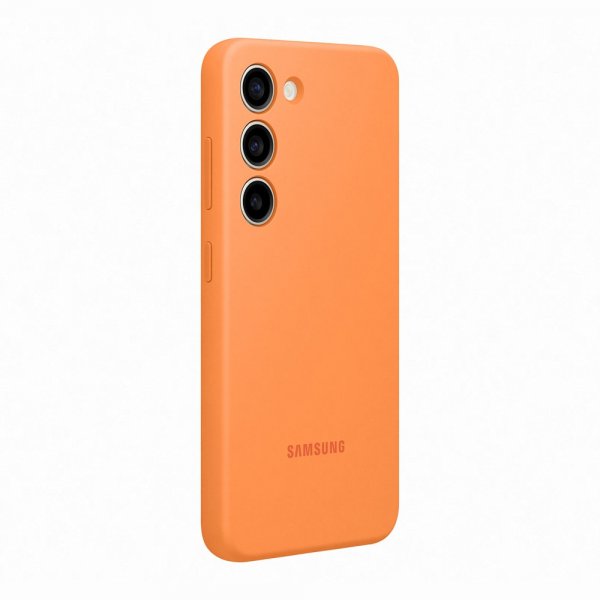 Samsung Original Galaxy S23 Deksel Silicone Case Oransje