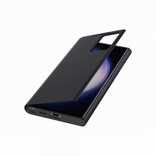 Samsung Original Galaxy S23 Ultra Etui Smart View Wallet Case Svart