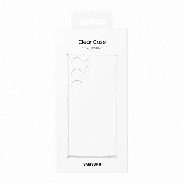 Samsung Original Galaxy S23 Ultra Deksel Clear Case Transparent