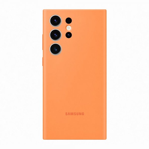 Samsung Original Galaxy S23 Ultra Deksel Silicone Cover Oransje