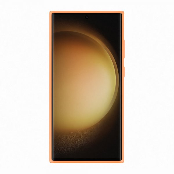 Samsung Original Galaxy S23 Ultra Deksel Silicone Cover Oransje