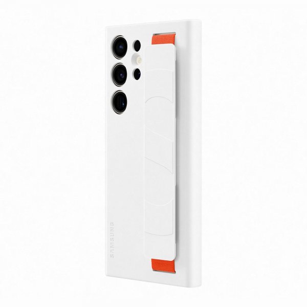 Samsung Original Galaxy S23 Ultra Deksel Silicone Grip Case Hvit