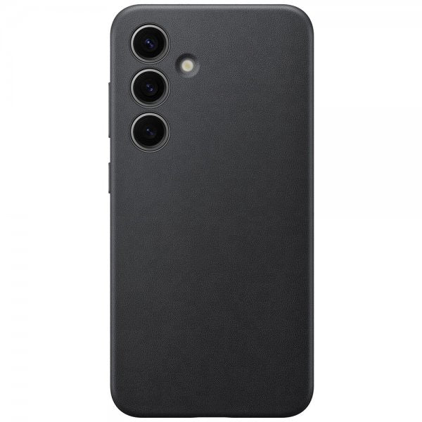 Samsung Original Galaxy S24 Plus Deksel Vegan Leather Case Svart
