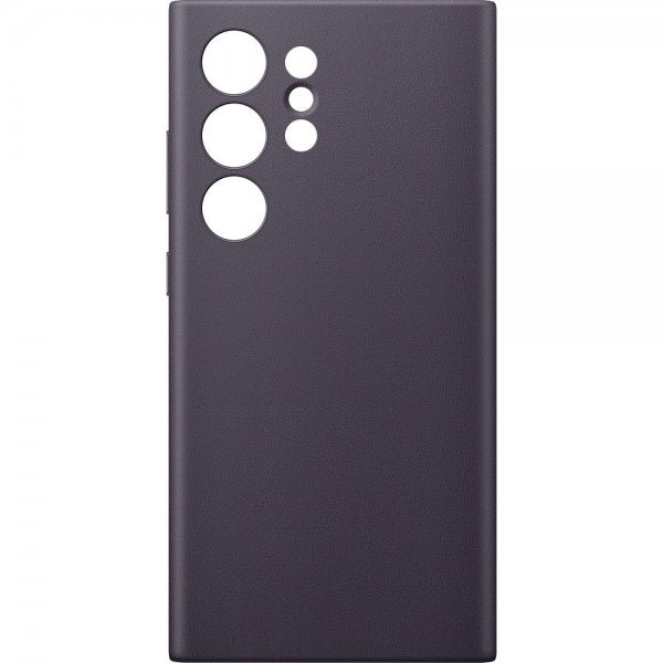 Samsung Galaxy S24 Ultra Deksel Vegan Leather Case Dark Violet