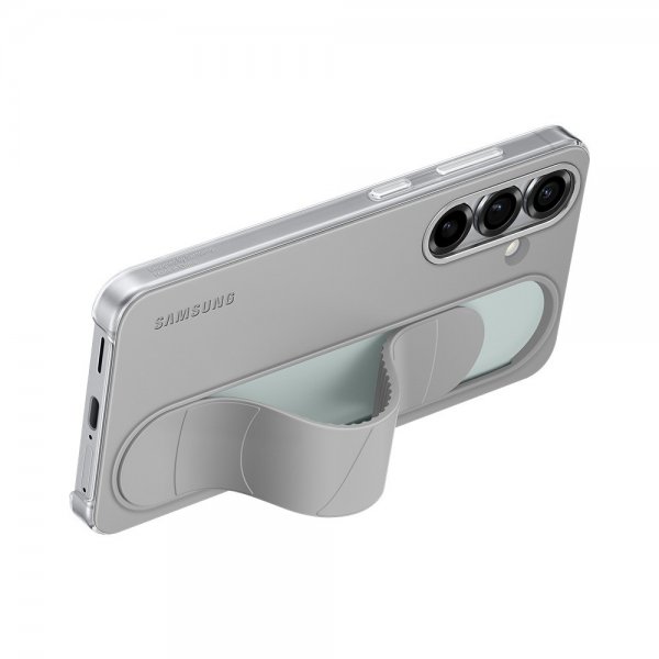 Samsung Original Galaxy S25 Deksel Standing Grip Case Grå