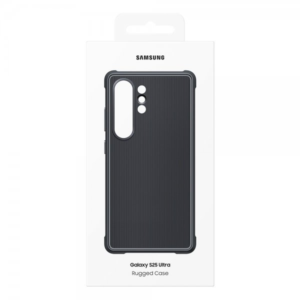 Samsung Original Galaxy S25 Ultra Deksel Rugged Case Svart