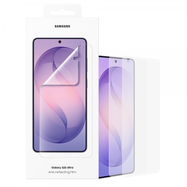 Samsung Original Samsung Galaxy S26 Ultra Skjermbeskytter Anti-reflecting Film 2-pakning