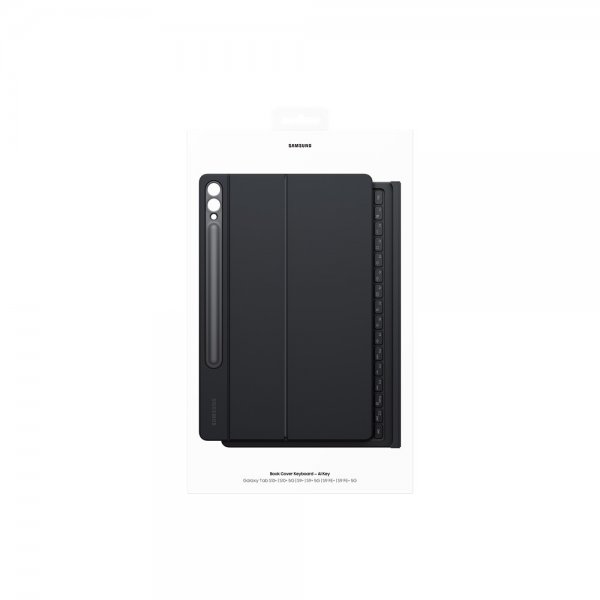 Samsung Original Galaxy Tab S9 Plus/S9 FE Plus/S10 Plus Etui Book Cover Keyboard Svart