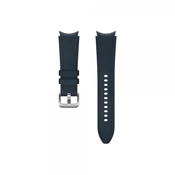 Samsung Original Galaxy Watch 20mm Armbånd Hybrid Leather Strap (M/L) Navy