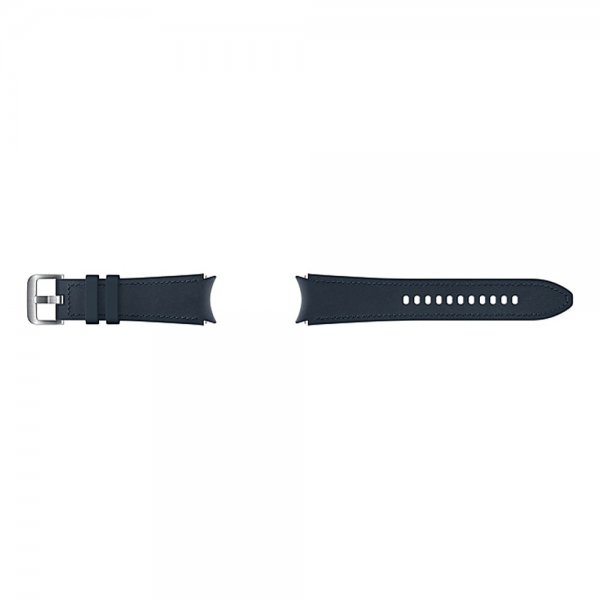 Samsung Original Galaxy Watch 20mm Armbånd Hybrid Leather Strap (M/L) Navy