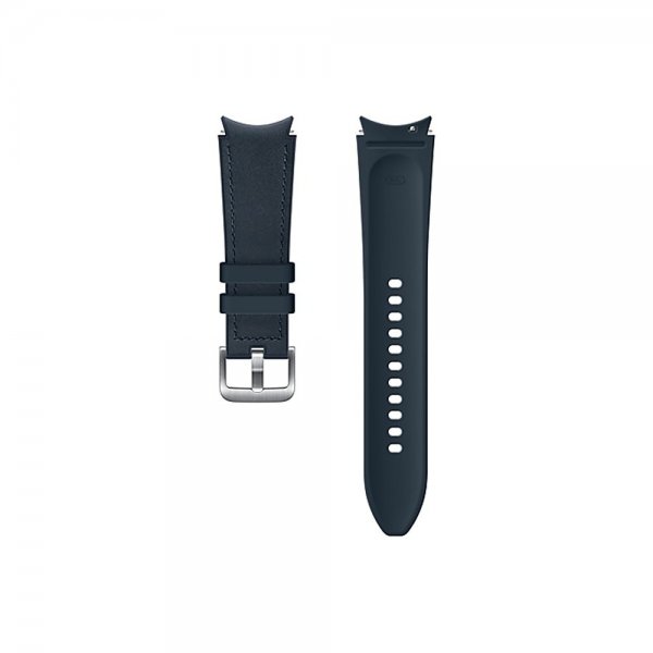 Samsung Original Galaxy Watch 20mm Armbånd Hybrid Leather Strap (M/L) Navy