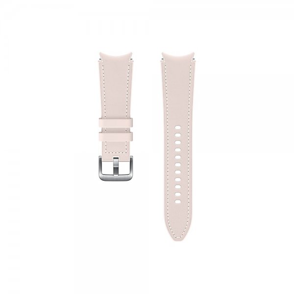 Samsung Original Galaxy Watch 20mm Armbånd Hybrid Leather Strap (M/L) Rosa