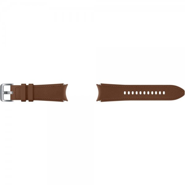 Samsung Original Galaxy Watch 20mm Armbånd Hybrid Leather Strap (S/M) Camel