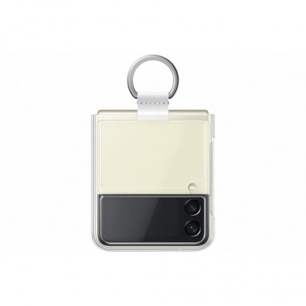 Samsung Original Galaxy Z Flip 3 Deksel Clear Cover with Ring Transparent