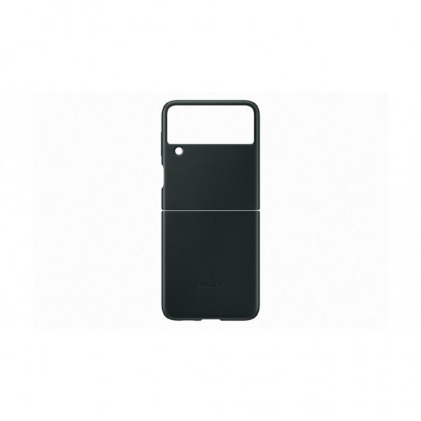 Samsung Original Galaxy Z Flip 3 Deksel Leather Cover Grønn