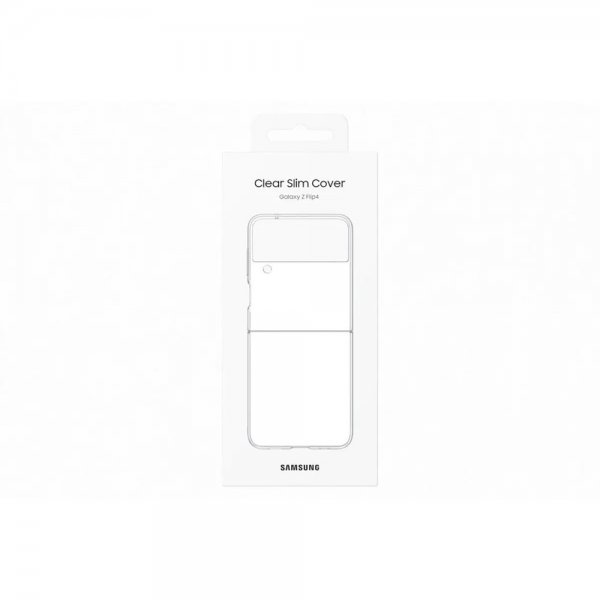 Samsung Original Galaxy Z Flip 4 Deksel Clear Slim Cover Transparent