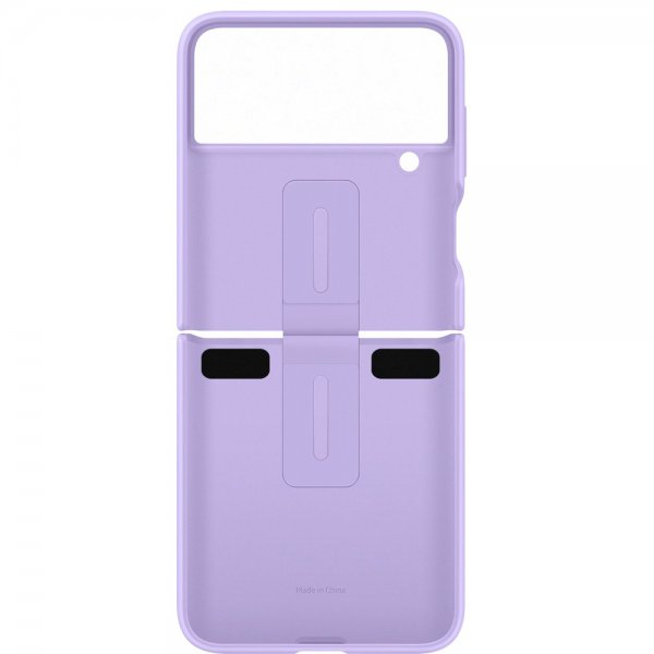 Samsung Original Galaxy Z Flip 4 Deksel Silicone Cover with Ring Bora Purple
