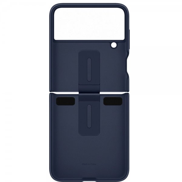 Samsung Original Galaxy Z Flip 4 Deksel Silicone Cover with Ring Navy