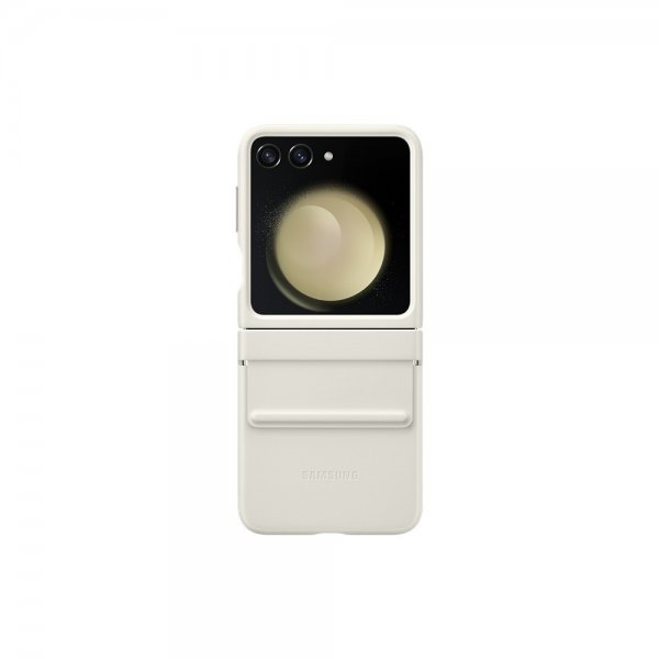 Samsung Original Galaxy Z Flip 5 Deksel Flap Eco-Leather Case Cream