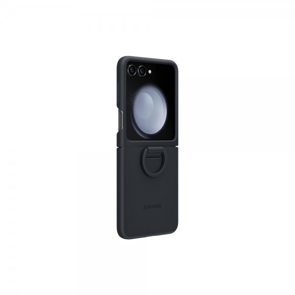 Samsung Original Galaxy Z Flip 5 Deksel Silicone Case with Ring Indigo