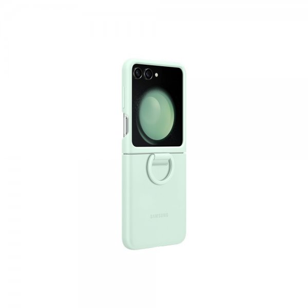 Samsung Original Galaxy Z Flip 5 Deksel Silicone Case with Ring Mint