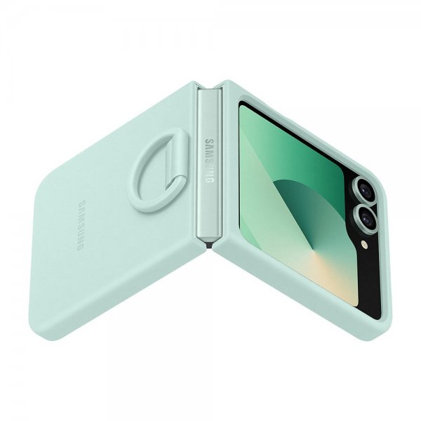 Samsung Original Galaxy Z Flip 6/Flip 7 FE Deksel Silicone Case Mint