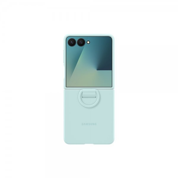 Samsung Original Galaxy Z Flip 7 Deksel Ring Case Silicone Mint