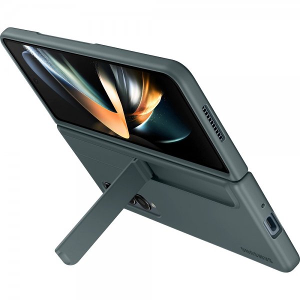 Samsung Original Galaxy Z Fold 4 Etui Standing Cover with Pen Graygreen