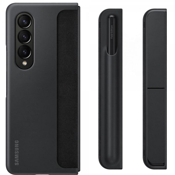 Samsung Original Galaxy Z Fold 4 Etui Standing Cover with Pen Svart