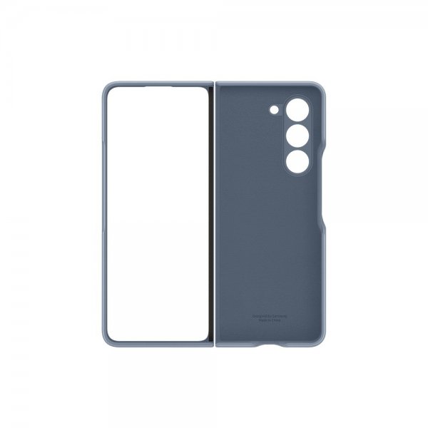 Samsung Original Galaxy Z Fold 5 Deksel Eco-Leather Case Blå