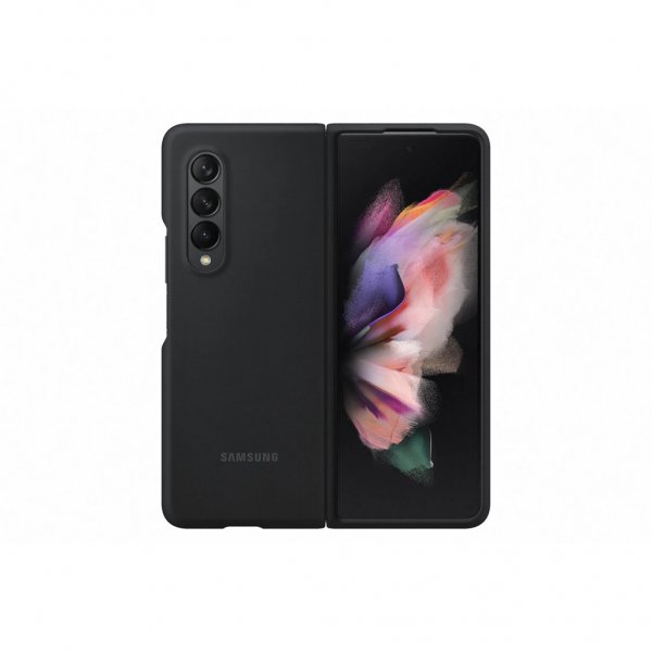 Samsung Original Galaxy Z Fold3 Deksel Silicone Cover Svart
