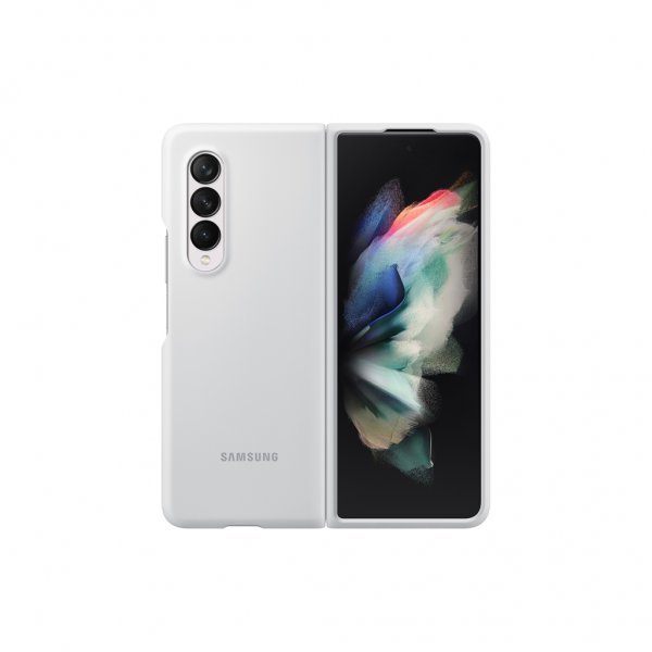 Samsung Original Galaxy Z Fold3 Deksel Silicone Cover Hvit
