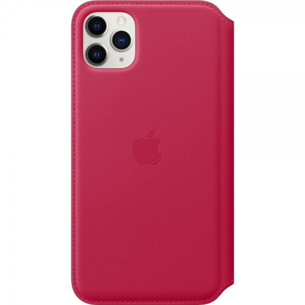 Apple Original iPhone 11 Pro Etui Leather Folio Raspberry