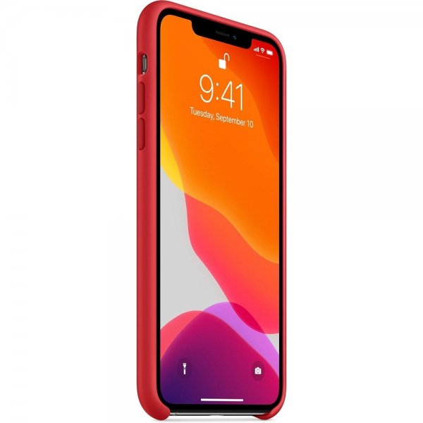 Apple Original iPhone 11 Pro Max Deksel Silicone Case Rød
