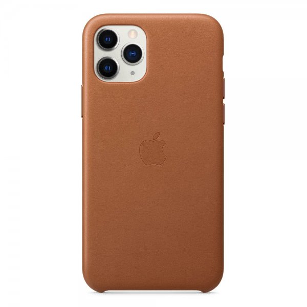 Apple Original iPhone 11 Pro Deksel Leather Case Saddle Brown