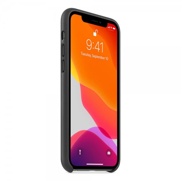 Apple Original iPhone 11 Pro Deksel Leather Case Svart