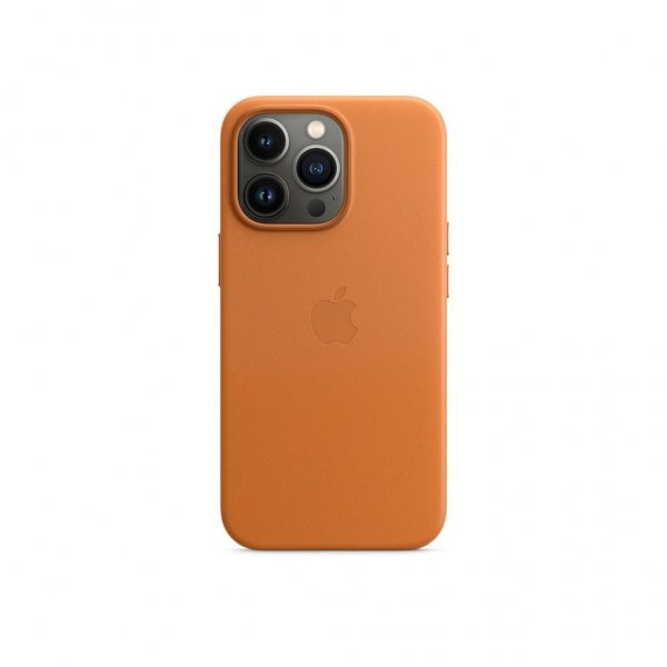 Apple Original iPhone 13 Pro Max Deksel Lær Deksel MagSafe Gyllenbrun
