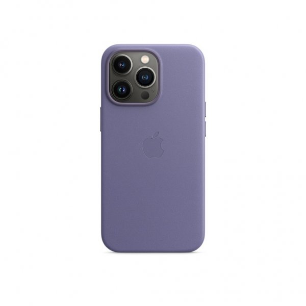 Apple Original iPhone 13 Pro Deksel Leather Case MagSafe Wisteria