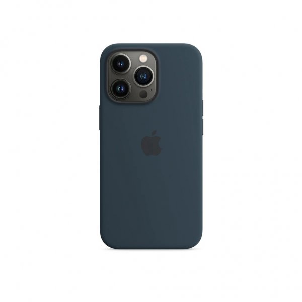 Apple Original iPhone 13 Pro Deksel Silicone Case MagSafe Abyss Blue