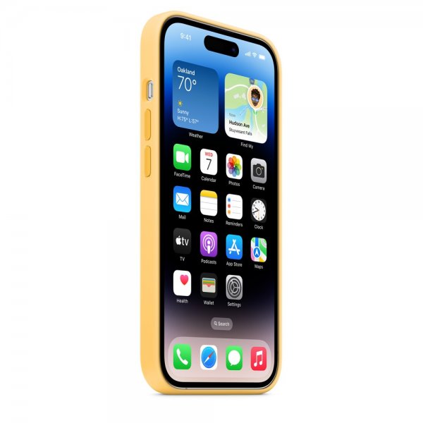 Apple Original iPhone 14 Pro Deksel Silicone Case MagSafe Solskinn